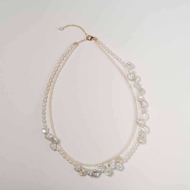 Double Strands Petal Necklace