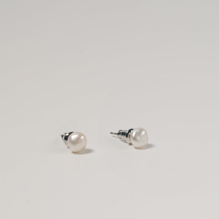 Small Baroque Pearl Stud Earrings