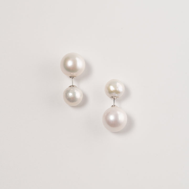 Double-Pearl Earrings