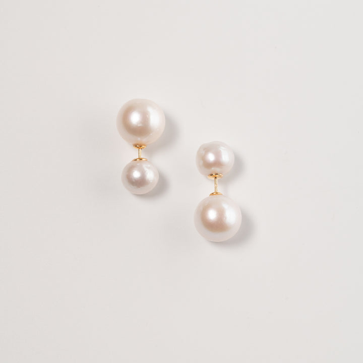 Double-Pearl Earrings