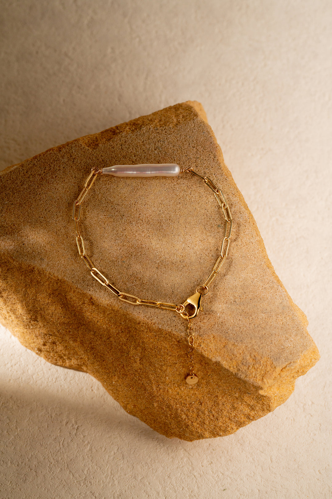 Stick Keshi Pearl Gold Filled Bracelet