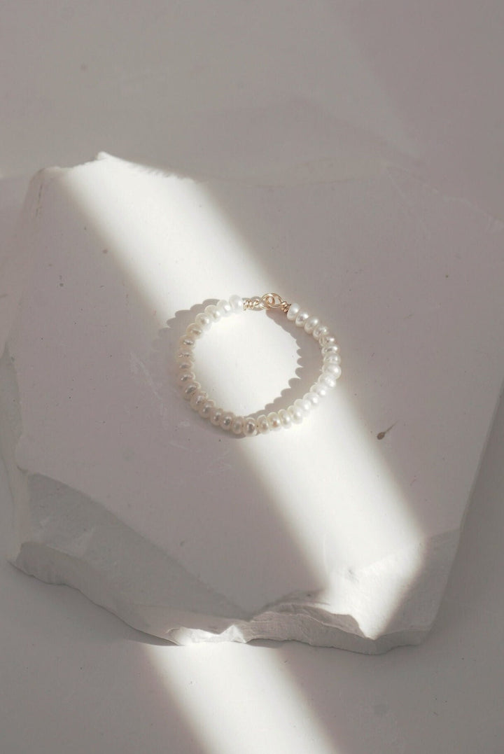 Small Keshi Pearl Stack Ring