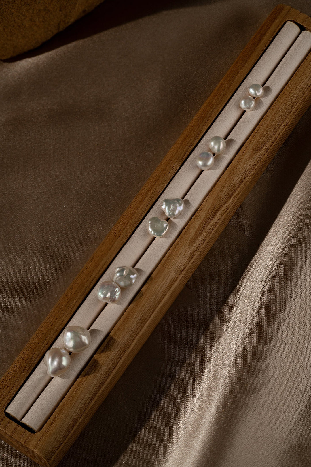 Small Baroque Pearl Ear Studs | 5mm Pearls Earrings | Dainty Freshwater Keshi Pearl | Mini Earrings | Sterling Silver | 18K Solid White Gold