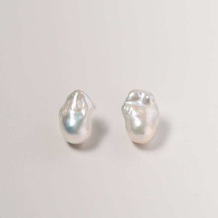 Large Baroque Pearl Ear Studs