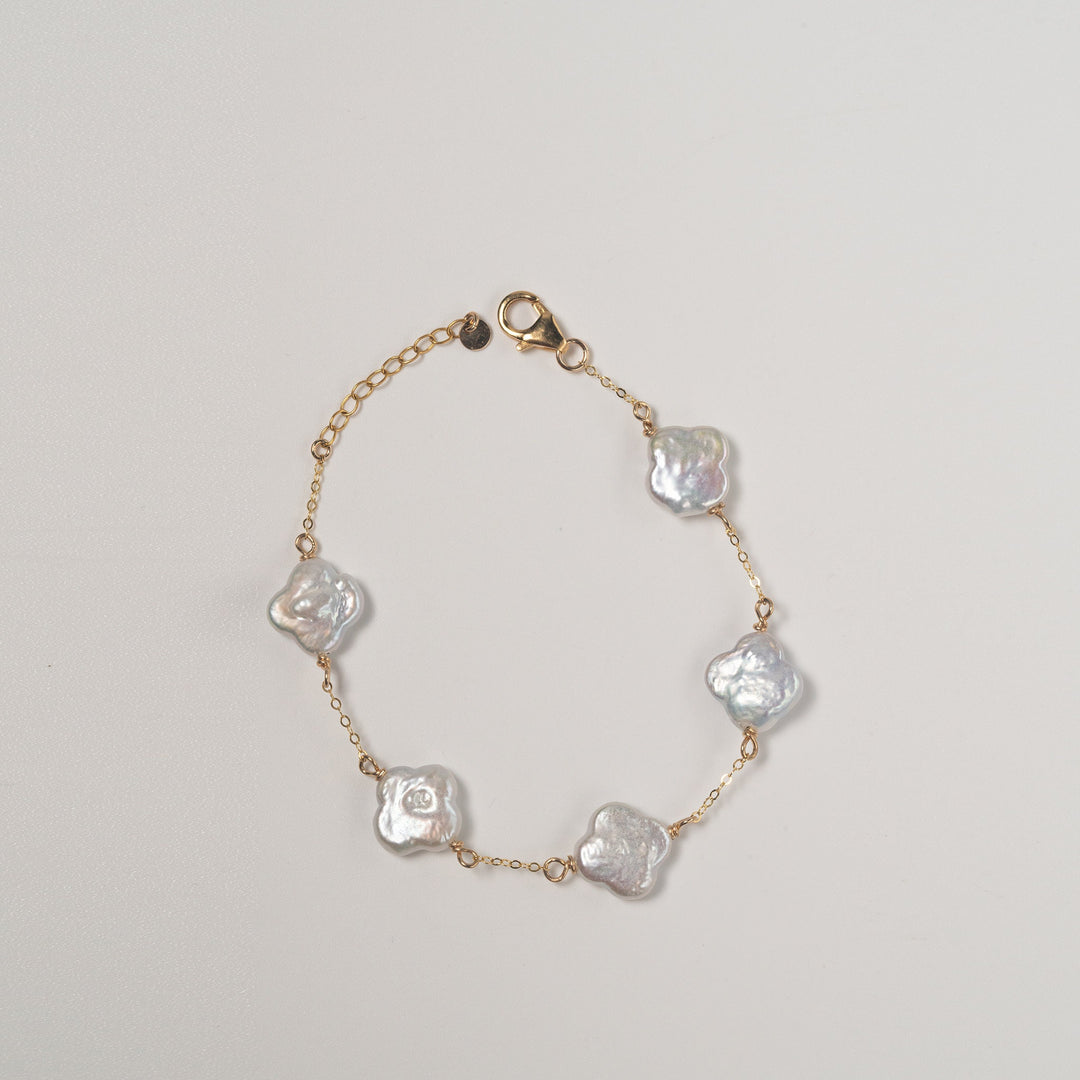 Four Leaf Clover Bracelet | Gold Filled