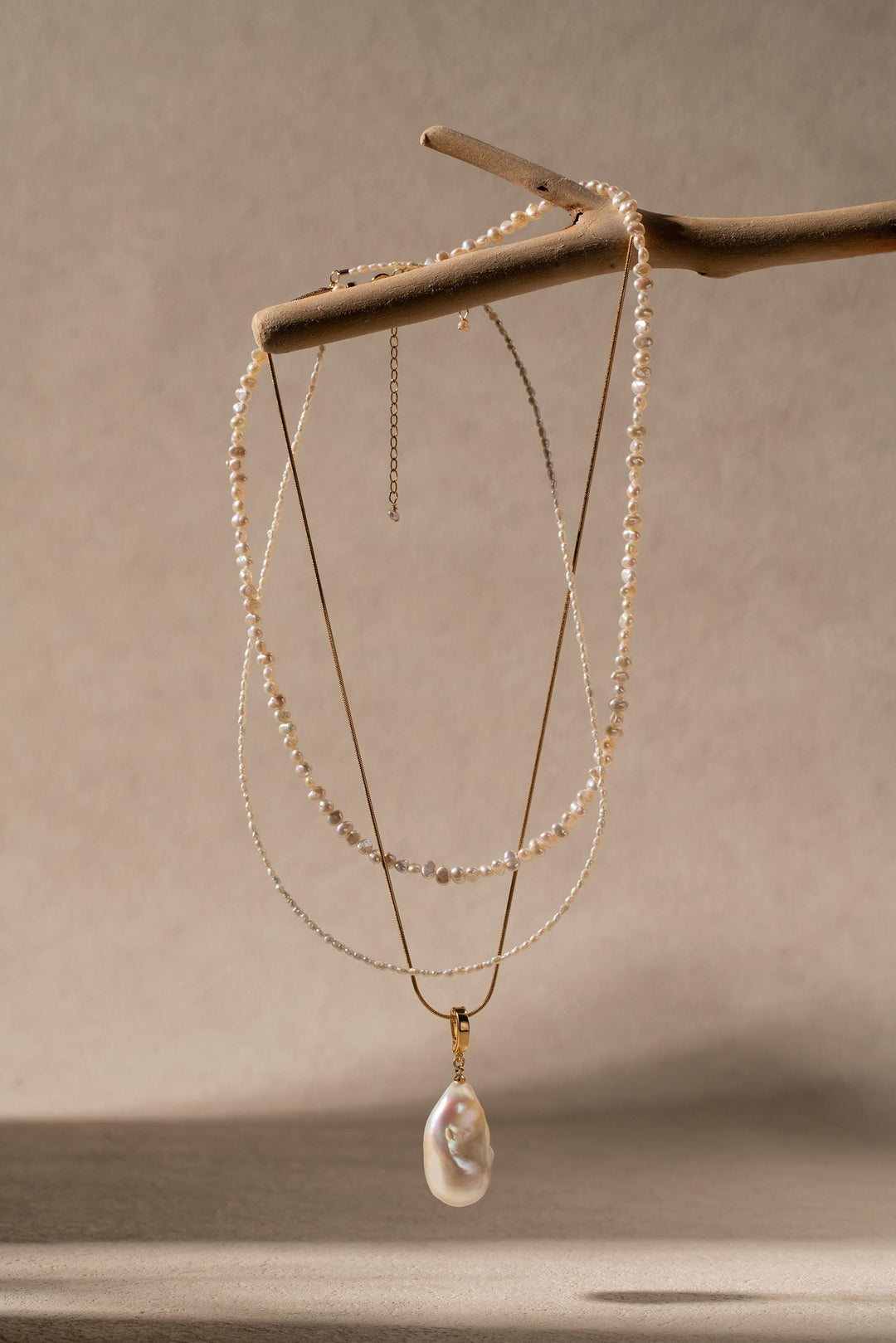 Dainty Keshi Pearl Choker: Gold-Filled Beaded Necklace