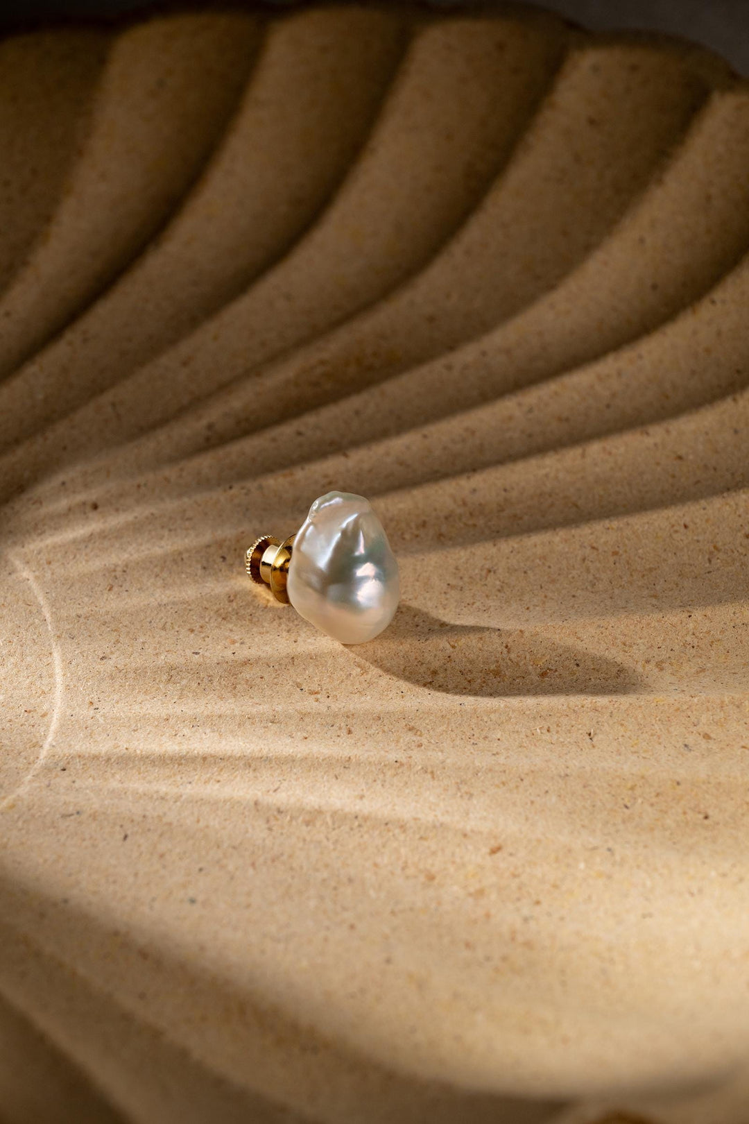 Baroque Pearl Brooch: Gold Plated Sterling Silver, Bridal Brooch