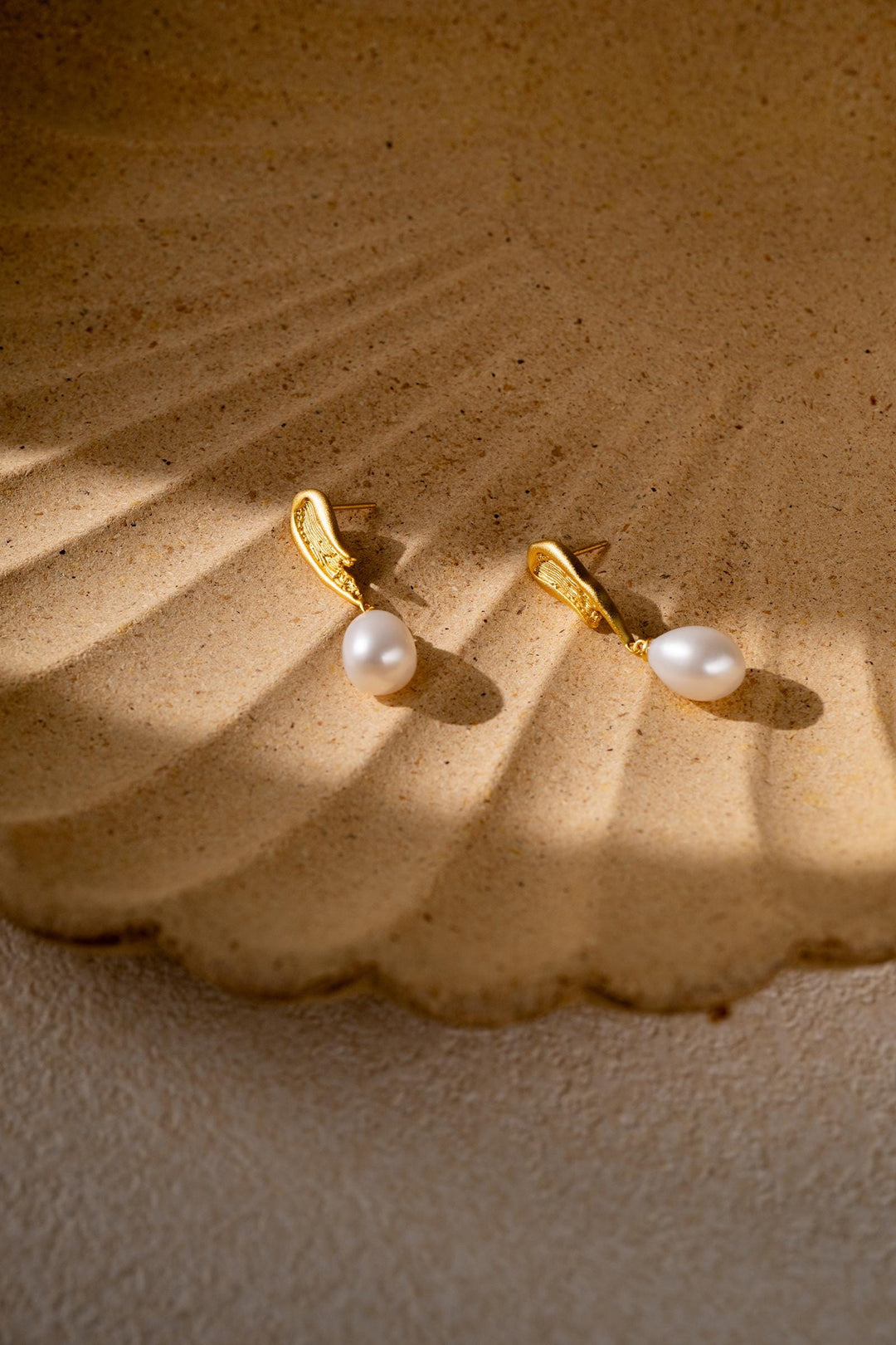 Baroque Pearl Drop Earrings: 14k Gold Filled Beautiful Jewelry, Everyday Womens Fashion Gift