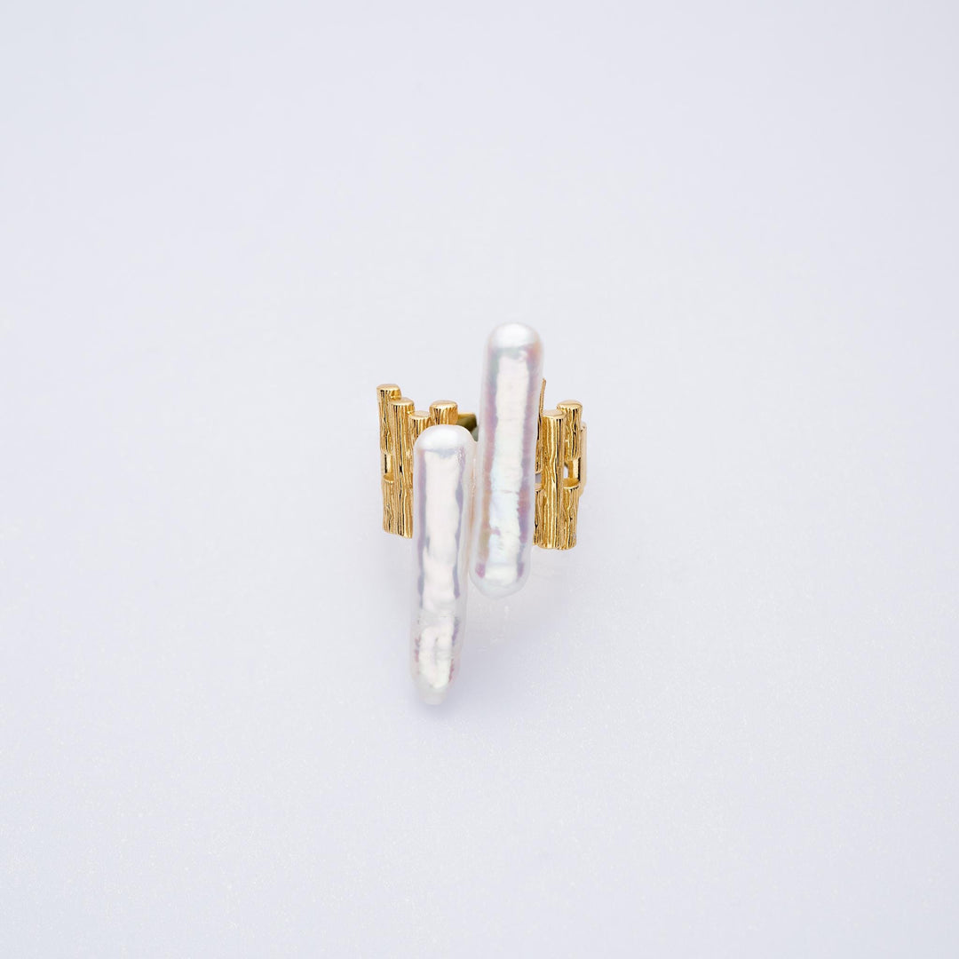 rings for women, pearl silver ring, pearl ring, gift for her, sterling silver ring, baroque pearl ring, baroque pearl, birthday gifts, jewelry gift, statement ring, freshwater pearl, architecture ring, silver ring