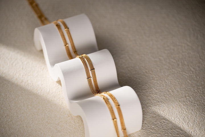 Baroque Pearl Long Chain Necklace: Handmade Gold Filled Charm Jewelry For Women,