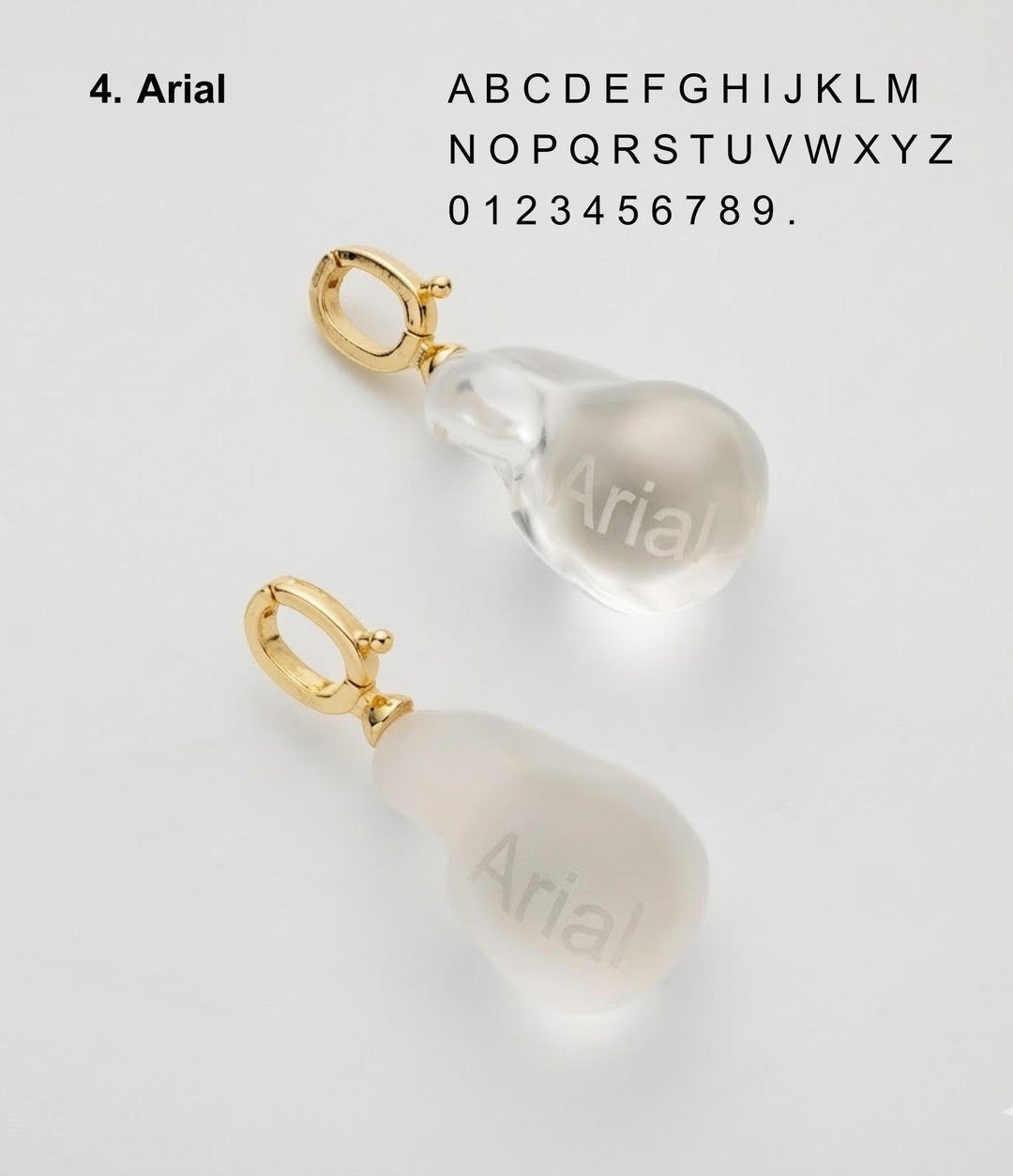 Baroque Pearl Shaped Crystal Necklace Pendant, Teardrop Pearl Pendant, Custom Name, Personalized Anniversary Gift, Valentines Gift